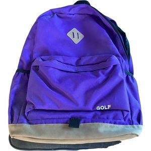 Golf Wang backpack, water bottle, lanyard and flashlight